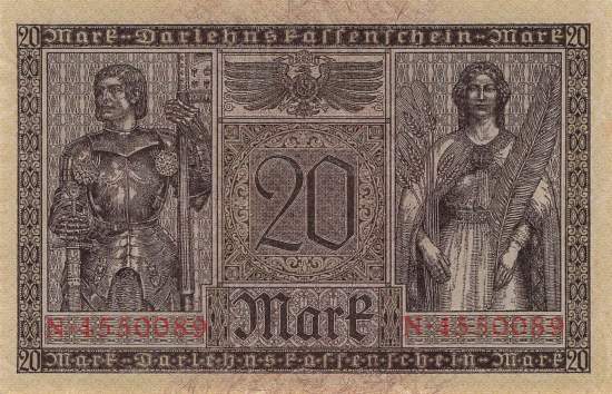 20 Mark Serie N ro 55 1918